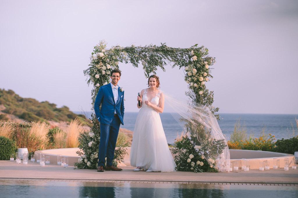 A Destination wedding on the Athens Riviera by wedding planner in Greece Rivieria Blu Events