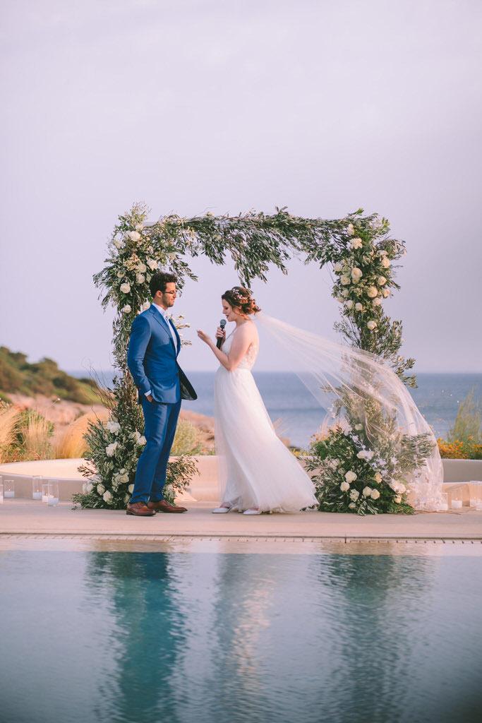 Lavender Destination wedding on the Athens Riviera