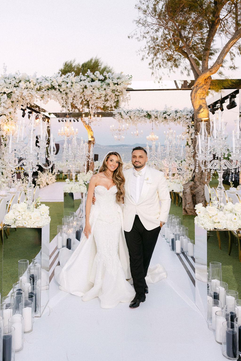 A Glamorous wedding on The Athens Riviera in Greece by wedding planners, Riviera Blu Events